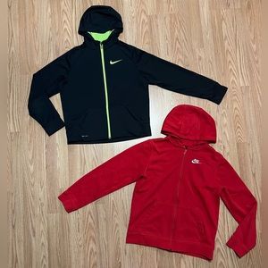 Boys XL YXL Nike Dri Fit Full Zip Hoodies-Very nice!